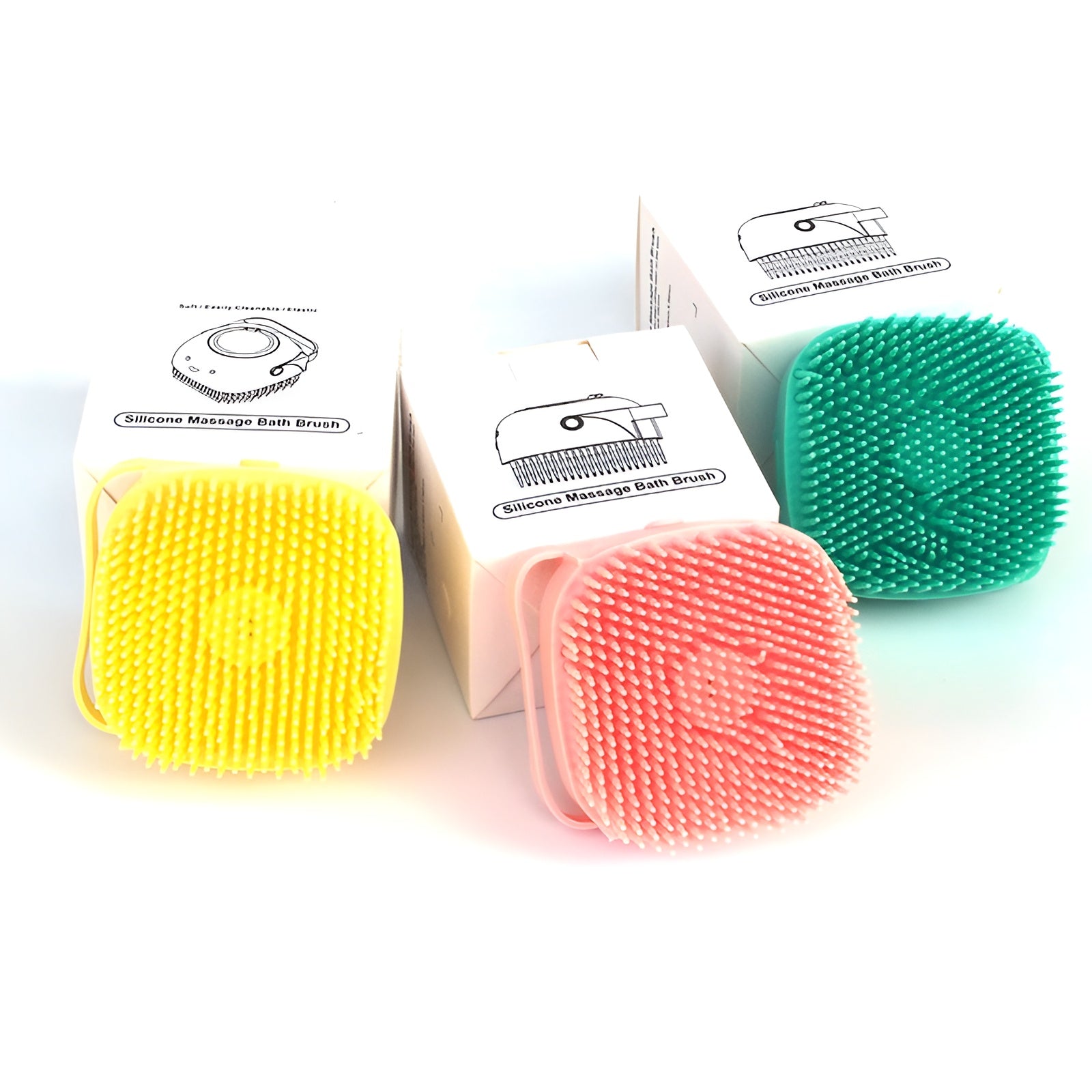 2-in-1 pet bath massage gloves designed to stimulate blood circulation during washing.