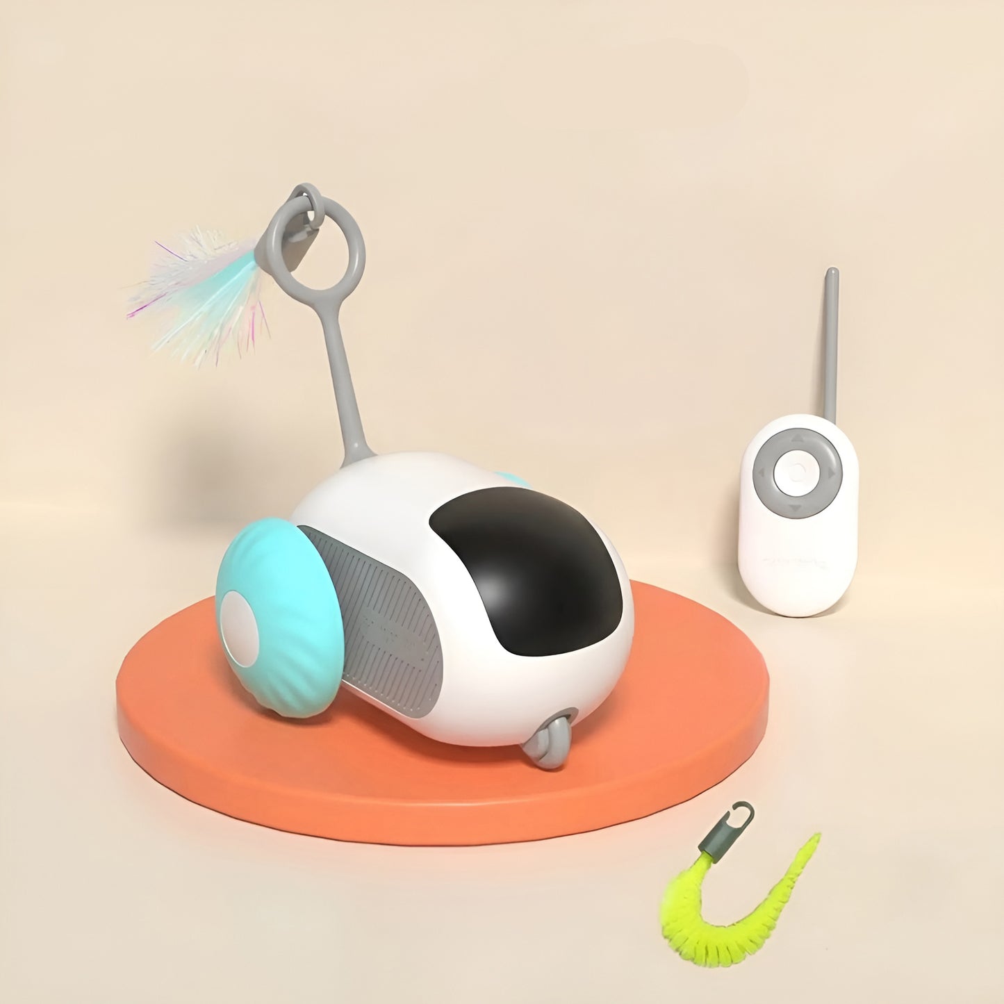 High-speed chasing car toy designed to stimulate cats' and kittens' natural hunting instincts.