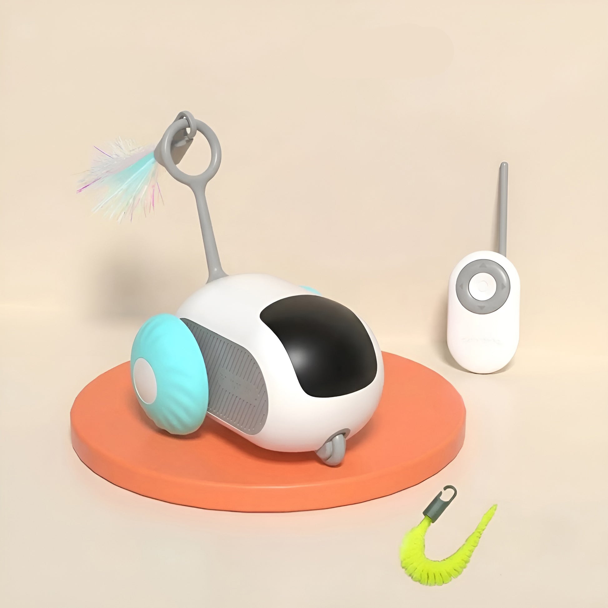 High-speed chasing car toy designed to stimulate cats' and kittens' natural hunting instincts.