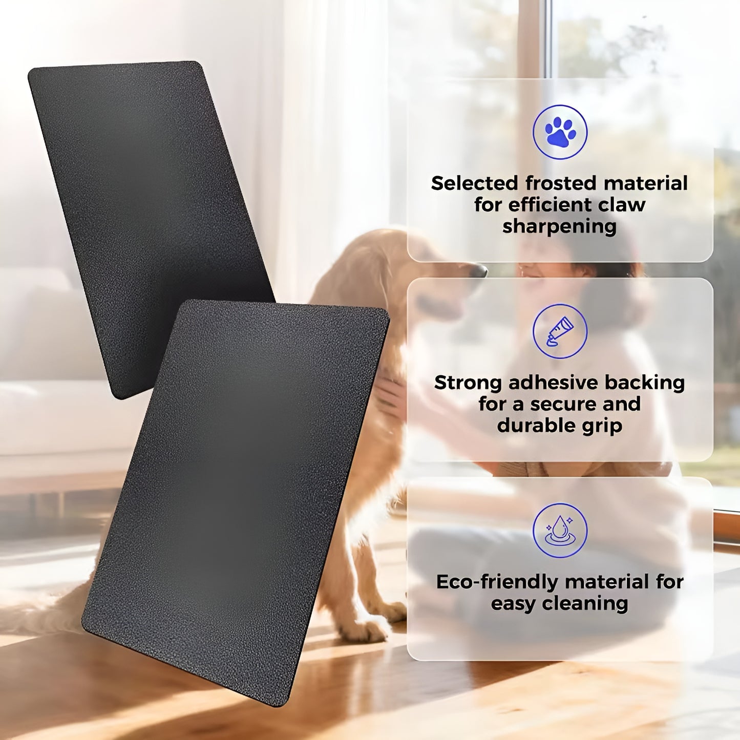 Wooden Dog Nail Scratch Board with Treat Box