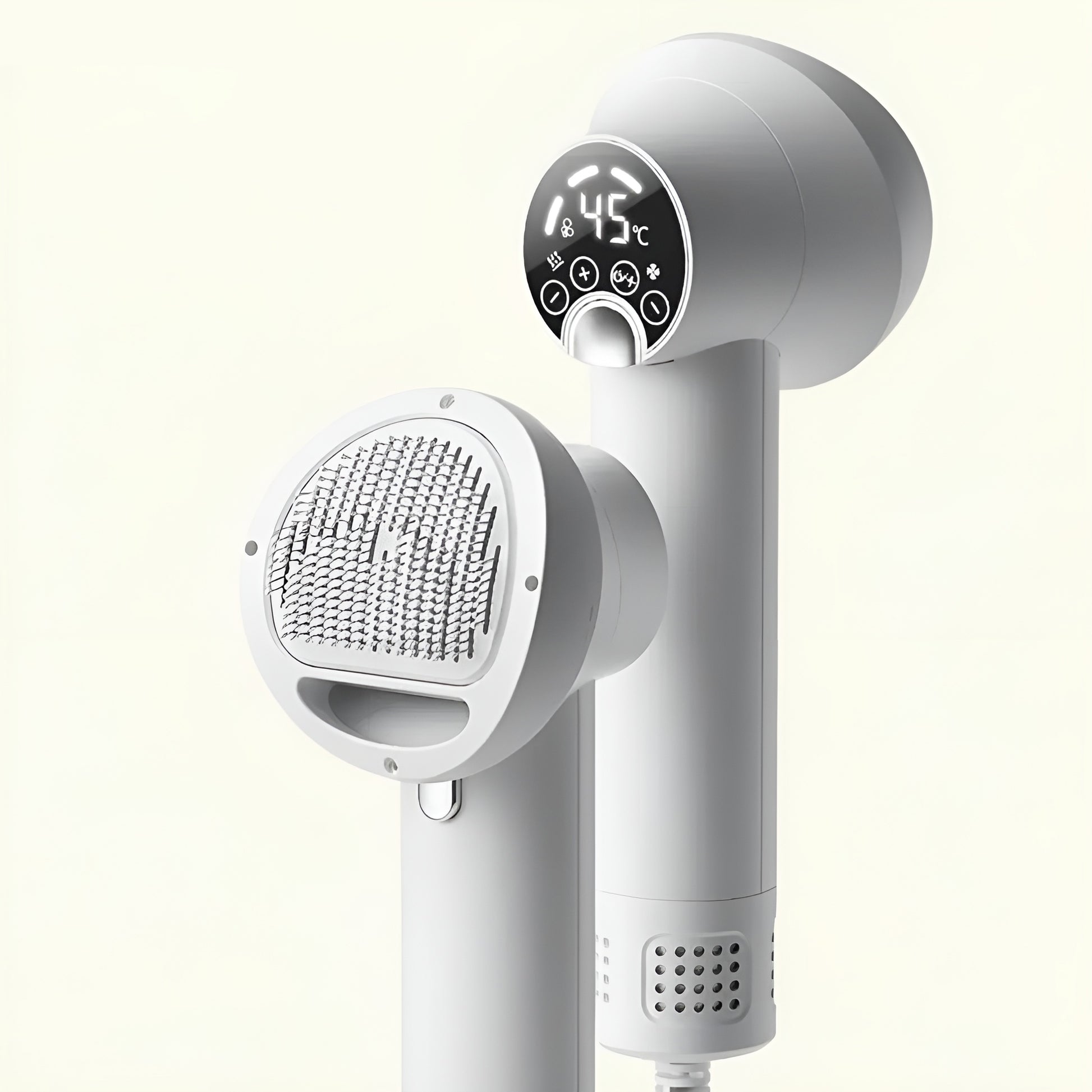 Silent dog hair dryer designed to keep pets calm during grooming sessions.