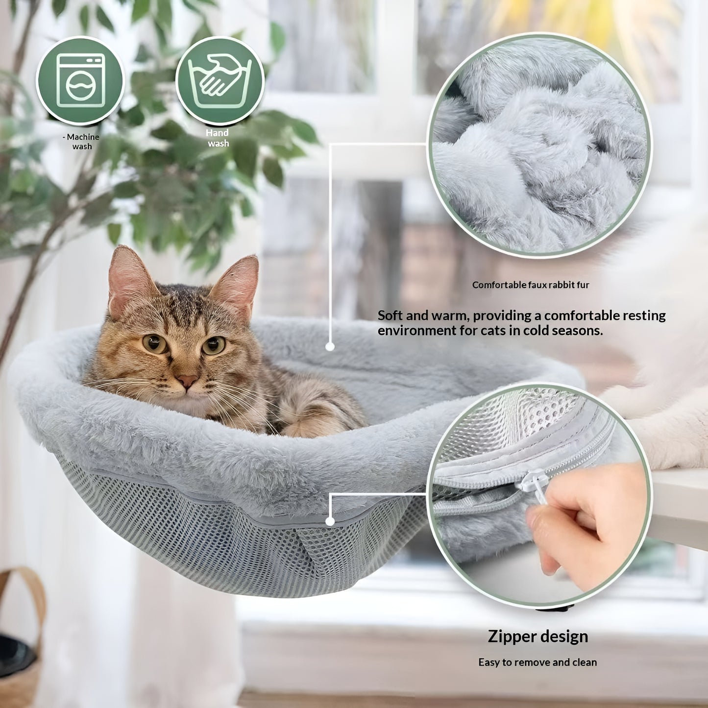 Clip-On Desk Cat Hammock